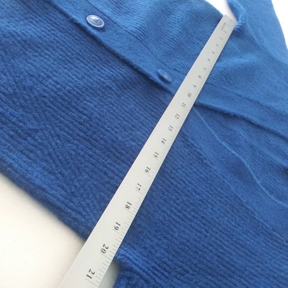 Halogen women's size M blue knitted cropped sweater - Picture 8 of 13